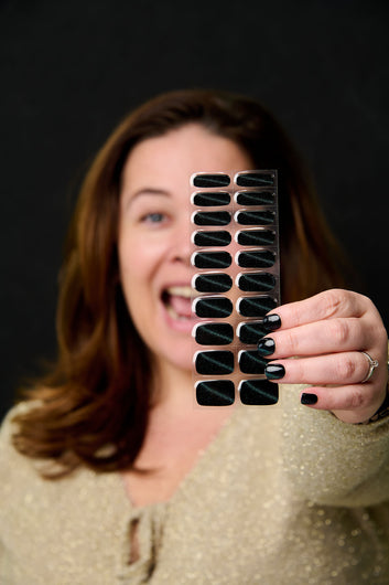 Feline Black Gel nagelsticker