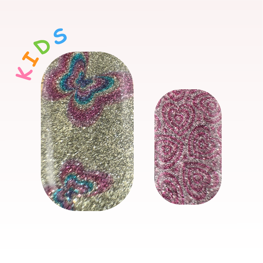 Butterfly Blush - KIDS nagelsticker